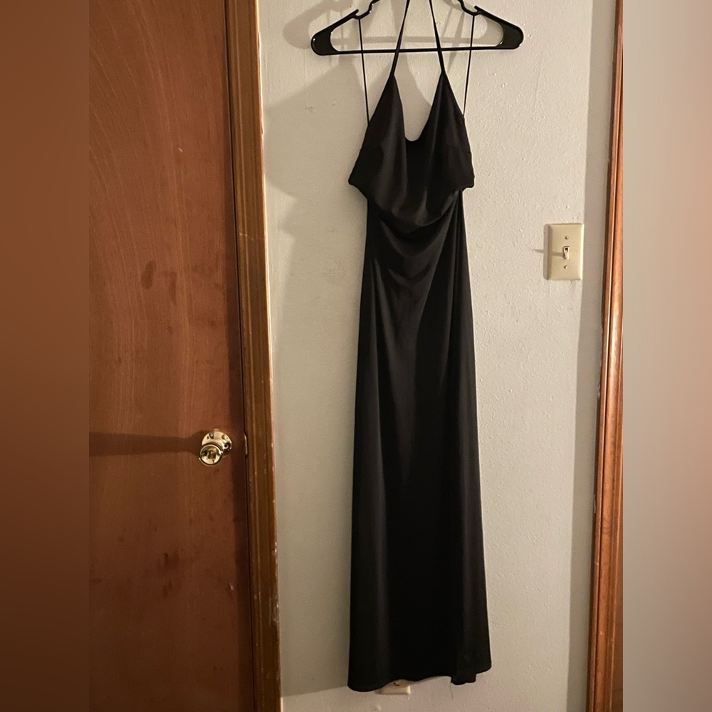 New with tags Windsor halter neck open back maxi dress with slit